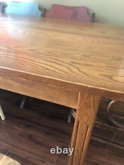 Late 19th Century Solid Wood Farmhouse Table