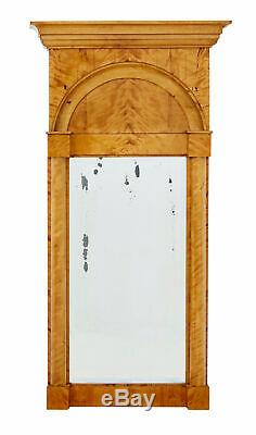 Late 19th Century Swedish Birch Pier Mirror