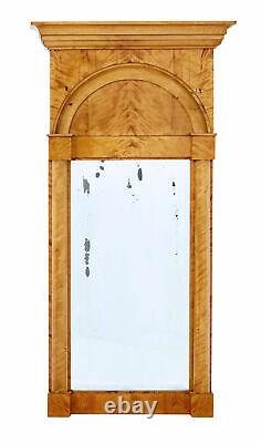 Late 19th Century Swedish Empire Revival Birch Pier Mirror