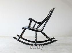 Late 19th Century Swedish Hand-Painted'Gungstol' Rocking Chair