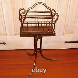 Late 19th Century Victorian Revolving Magazine Rack