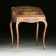 Late 19th Century a Louis XV Style Ormolu Mounted and Painted Wood Bureau en Pen