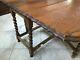 Late 19th century Barley Twist Gate Leg Table with Pie Crust Accents, Great cond
