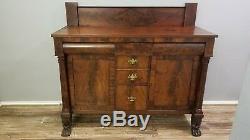 Late 19th century French Empire mahogany sideboard, great condition! OBO