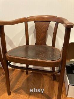 Late 19th century THONET bentwood chairs set 6 mid century modern art deco