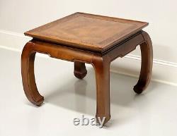 Late 20th Century Asian Chinoiserie Ming Carved End / Accent Table A
