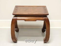 Late 20th Century Asian Chinoiserie Ming Carved End / Accent Table B
