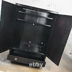Late 20th Century Asian Style Baker Milling Road Entertainment Storage Cabinet