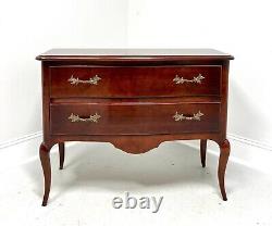 Late 20th Century Cherry French Provincial Louis XV Two-Drawer Occasional Chest