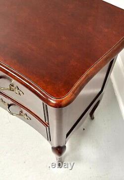 Late 20th Century Cherry French Provincial Louis XV Two-Drawer Occasional Chest