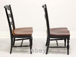 Late 20th Century Cottage Farmhouse Dining Side Chairs Pair B