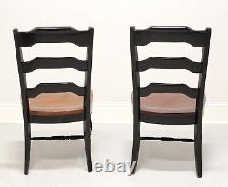 Late 20th Century Cottage Farmhouse Dining Side Chairs Pair B