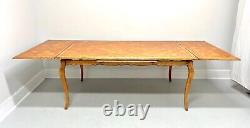 Late 20th Century Distressed Wood French Country Parquetry Drawtop Dining Table