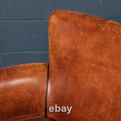Late 20th Century Dutch Two Seater Sheepskin Leather Sofa