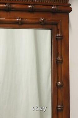 Late 20th Century Faux Bamboo Wall Mirror