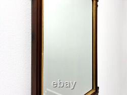 Late 20th Century Mahogany Chippendale Beveled Wall Mirror