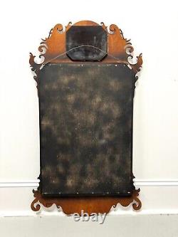 Late 20th Century Mahogany Chippendale Beveled Wall Mirror