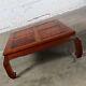 Late 20th Century Ming Style Solid Rosewood Square Coffee Table with Chow Legs
