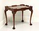 Late 20th Century Solid Flame Mahogany Chippendale Tea Table A