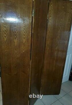 Late 20th Century Solid Wood Library Privacy Screen/Room Divider Painted