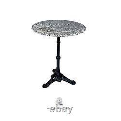 Late 20th Century Victorian Style Marble Top Bistro Table