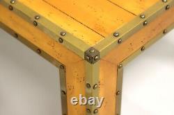 Late 20th Century Vintage Campaign Style Pine Accent Table