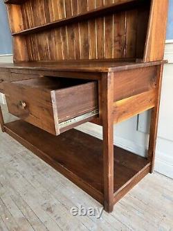 Late 20th Century Walnut Benchmade Welsh Dresser Sideboard