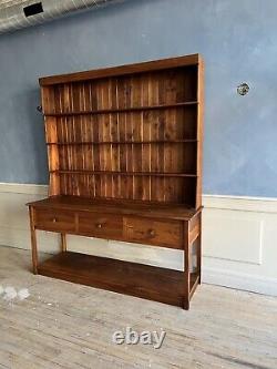 Late 20th Century Walnut Benchmade Welsh Dresser Sideboard