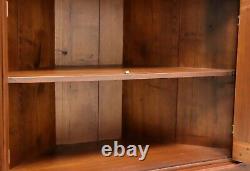 Late 20th Century Walnut Chippendale Corner Cupboard / Cabinet
