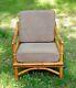 Late-50's, early-60's Calif-Asia Rattan Armchair. Good condition