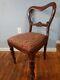 Late Empire Mahogany Chair with Carved splat and turned legs