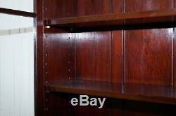 Late Georgian Early Victorian Mahogany Library Bookcase Dresser Cabinet Drawers