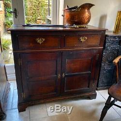 Late Georgian Welsh Antique Oak Dresser, Sideboard, Cupboard