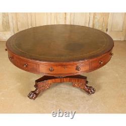 Late Regency Mahogany Drum Table