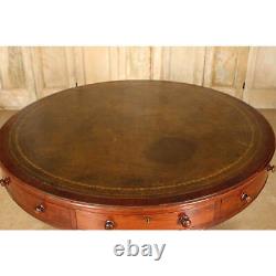Late Regency Mahogany Drum Table