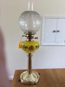 Late Victorian Early Edwardian Oil Lamp Complete