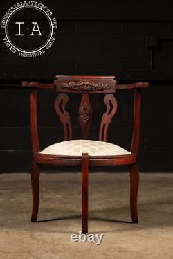 Late Victorian Mahogany Corner Chair