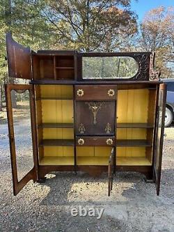 Late Victorian Quartersawn oak secretary (Pending)