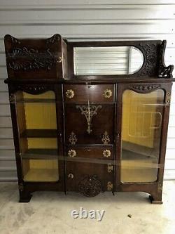 Late Victorian Quartersawn oak secretary (Pending)