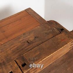 Long Rustic Carpenter's Workbench Console with Five Drawers, Denmark circa 1890