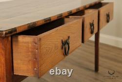 Lorin Marsh Rustic Style Painted Top Long Console Table