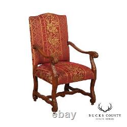 Louis XIV Style Carved Frame Armchair