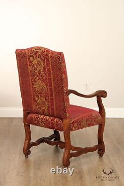 Louis XIV Style Carved Frame Armchair