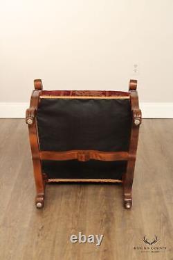 Louis XIV Style Carved Frame Armchair