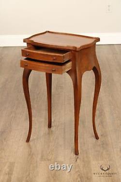 Louis XV Style Carved Wooden Night Stand