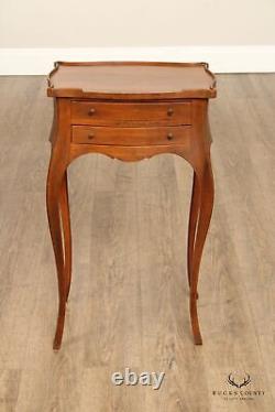 Louis XV Style Carved Wooden Night Stand