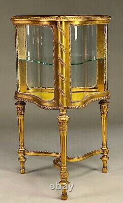 Louis XVI Style Giltwood Vitrine Table