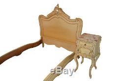 Lovely Value Priced Antique French Bed & Nightstand, Late 19th Century