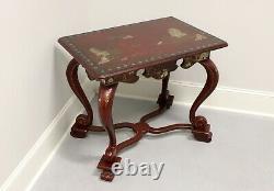 MAITLAND SMITH Red Chinoiserie Accent Table