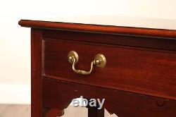 Madison Square Chippendale Style Inlaid Mahogany Narrow Console Table